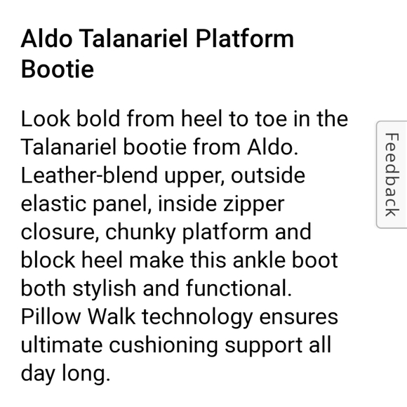 Aldo Talanariel Chelsea  Platform Boots Pull-on Black Women's 7.5 Bootie - Picture 2 of 12